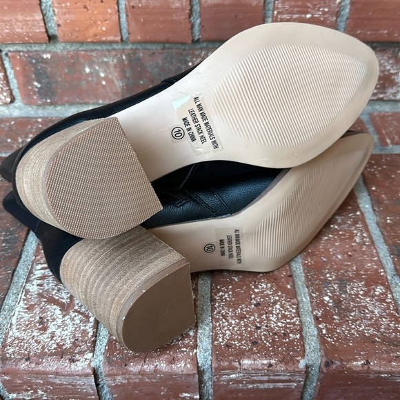 Dolce Vita Black Side Zip Toro Stacked Heel Ankle Boots Women's Size 10 - Picture 8 of 8